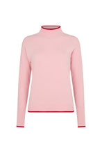 Load image into Gallery viewer, Pink/ Red Check sleeve Cashmere Mix
