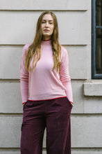 Load image into Gallery viewer, Pink/ Red Check sleeve Cashmere Mix
